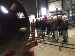 Visita de los alumnos del centro ocupacional de Viveiro